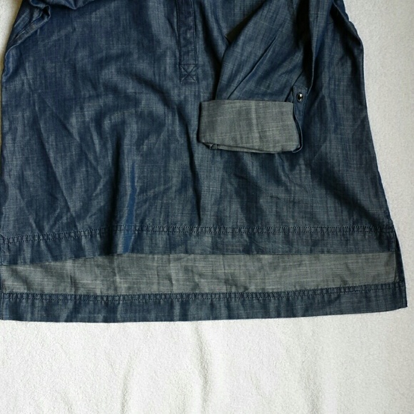 Calvin Klein Indigo Lightweight Denim Top Size M - Picture 4 of 5